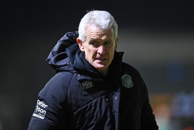 110225 - Newport County v Carlisle United - Sky Bet League 2 - Mark Hughes, Carlisle United Manager  