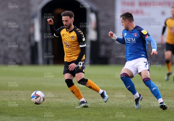 130421 - Newport County v Carlisle United - SkyBet League Two - Josh Sheehan of Newport County