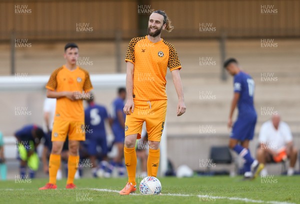 240719 - Newport County v Chelsea U23s, Pre-season Friendly - George Franks, brother of former Newport County player Fraser Franks takes to the pitch as a special replacement towards the end of the match