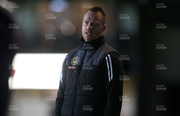 071117 - Newport County v Cheltenham Town - Checkatrade Trophy - Michael Flynn, Manager of Newport County