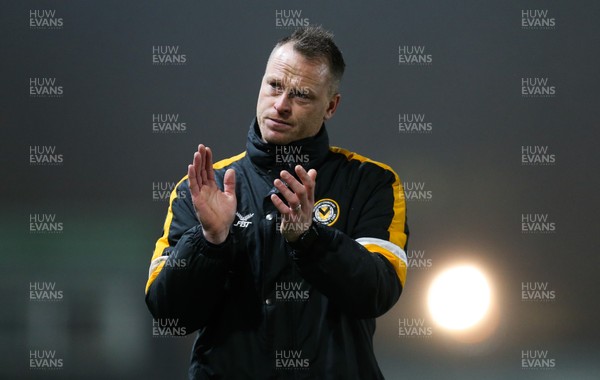 150319 - Newport County v Cheltenham Town, SkyBet League 2 - Newport County manager Michael Flynn at the end of the match