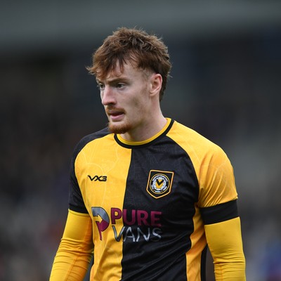 181025 - Newport County v Cheltenham Town - Sky Bet League 2 - Michael Spellman of Newport County