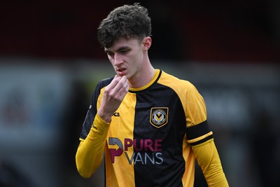 181025 - Newport County v Cheltenham Town - Sky Bet League 2 - Dejected Joe Thomas of Newport County at full time