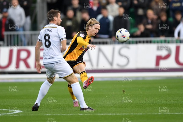 181025 - Newport County v Cheltenham Town - Sky Bet League 2 - Sam Braybrooke of Newport County