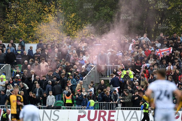 181025 - Newport County v Cheltenham Town - Sky Bet League 2 - Cheltenham fans after their side takes the lead