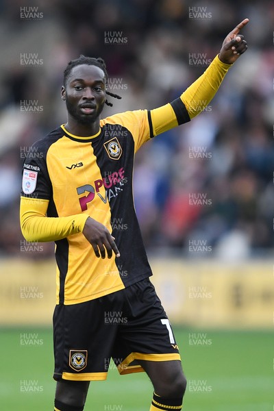 181025 - Newport County v Cheltenham Town - Sky Bet League 2 - Cameron Antwi of Newport County