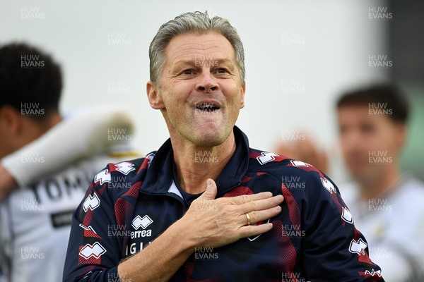 181025 - Newport County v Cheltenham Town - Sky Bet League 2 -  Steve Cotterill, Cheltenham Town Manager celebrates the win at full time