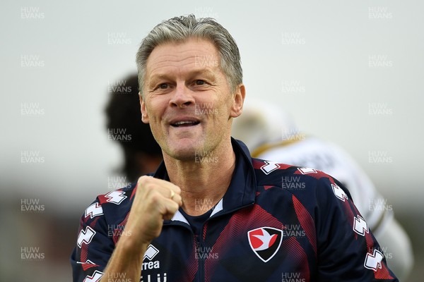 181025 - Newport County v Cheltenham Town - Sky Bet League 2 -  Steve Cotterill, Cheltenham Town Manager celebrates the win at full time