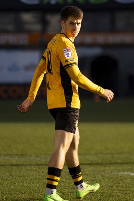 220225 - Newport County v Cheltenham Town - Sky Bet League 2 - Oliver Greaves of Newport County in action