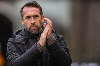 240126 - Newport County v Chesterfield - Sky Bet League 2 - Christian Fuchs, manager of Newport County