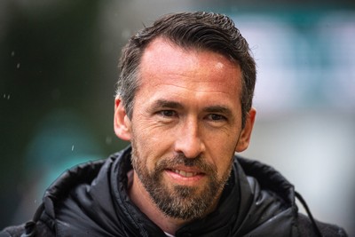 240126 - Newport County v Chesterfield - Sky Bet League 2 - Christian Fuchs, manager of Newport County