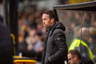 240126 - Newport County v Chesterfield - Sky Bet League 2 - Christian Fuchs, manager of Newport County