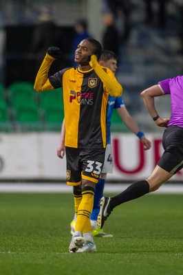 240126 - Newport County v Chesterfield - Sky Bet League 2 - Tanatswa Nykuhwa of Newport County