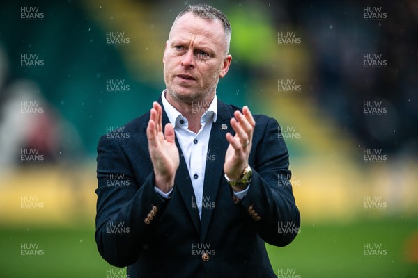 240126 - Newport County v Chesterfield - Sky Bet League 2 - Former player and manager Mike Flynn is inducted into the Newport County Hall of Fame