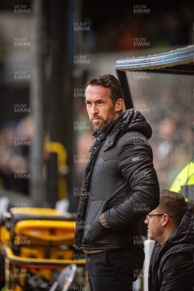 240126 - Newport County v Chesterfield - Sky Bet League 2 - Christian Fuchs, manager of Newport County