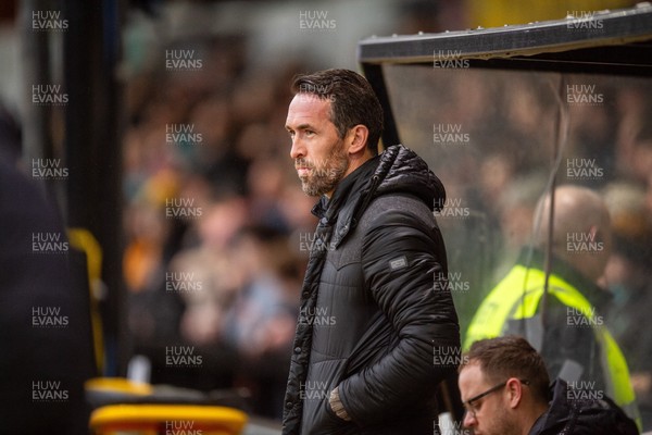 240126 - Newport County v Chesterfield - Sky Bet League 2 - Christian Fuchs, manager of Newport County