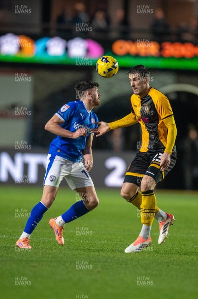 240126 - Newport County v Chesterfield - Sky Bet League 2 - Ryan Delaney of Newport County