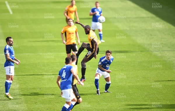 260817 - Newport County v Chesterfield - SkyBet League 2 - Frank Nouble of Newport County plays the ball