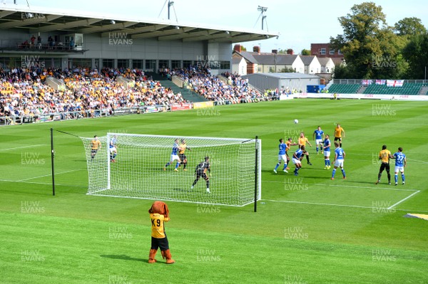 260817 - Newport County v Chesterfield - SkyBet League 2 - General Views of Rodney Parade, Newport as the first game is played on the new pitch