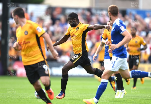 260817 - Newport County v Chesterfield - SkyBet League 2 - Frank Nouble of Newport County scores his first goal