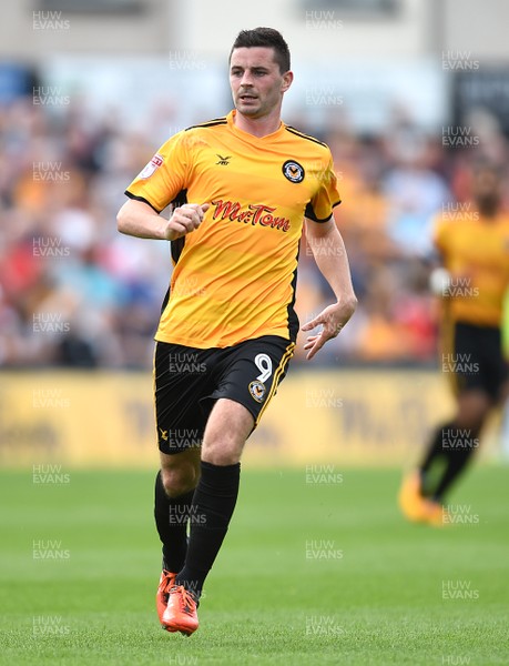 260817 - Newport County v Chesterfield - SkyBet League 2 - Padraig Amond of Newport County