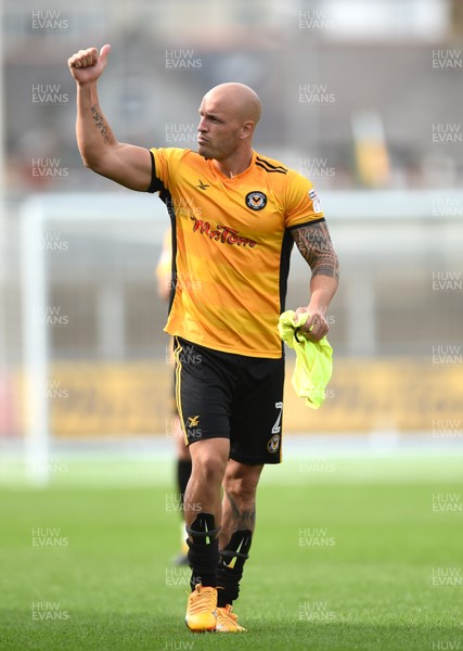 260817 - Newport County v Chesterfield - SkyBet League 2 - David Pipe of Newport County