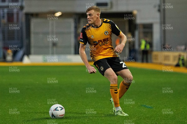 051122 - Newport County v Colchester United - FA Cup First Round - Will Evans of Newport County