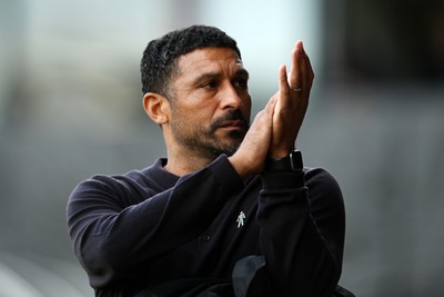 101026 - Newport County v Colchester United - Sky Bet League 2 - Newport County Head Coach, Hayden Mullins