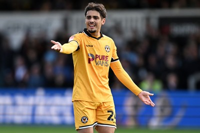 101026 - Newport County v Colchester United - Sky Bet League 2 - Matt Dibley-Dias of Newport County