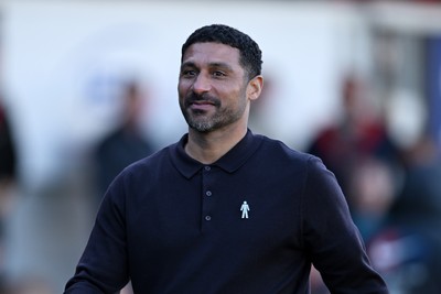 101026 - Newport County v Colchester United - Sky Bet League 2 - Newport County Head Coach, Hayden Mullins at full time