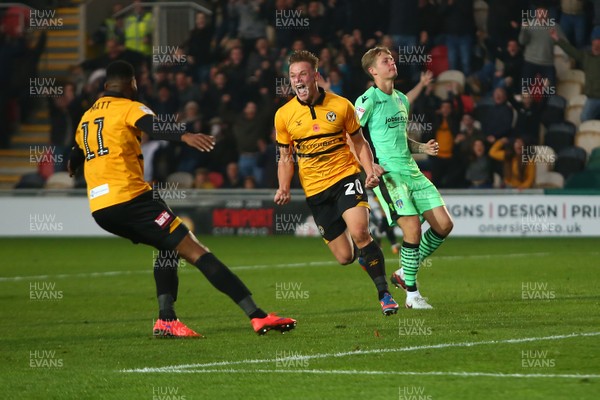 171118 Newport County v Colchester United - Sky Bet League 2 - Cameron Pring of  Newport County celebrates his goal