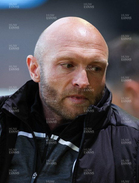 220422 - Newport County v Colchester United, Sky Bet League 2 - Colchester United manager Wayne Brown