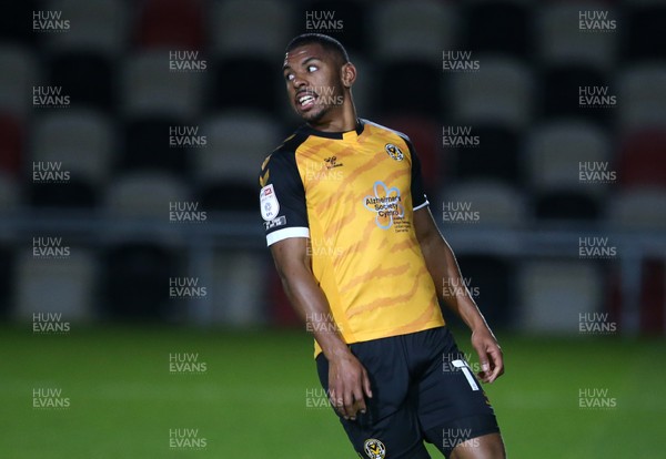 271020 - Newport County v Colchester United - SkyBet League Two - Tristan Abrahams of Newport County