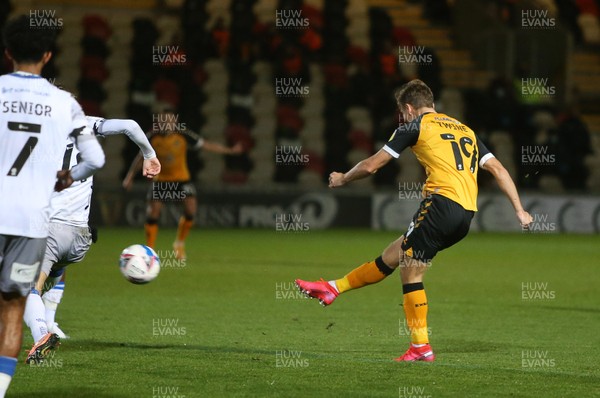 271020 - Newport County v Colchester United - SkyBet League Two - Scott Twine of Newport County scores a goal
