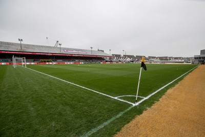 070326 - Newport County v Colchester United - Sky Bet League 2 - General view of the pitch at Rodney Parade 
