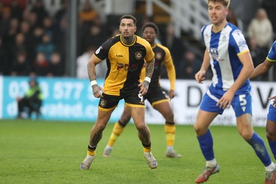 070326 - Newport County v Colchester United - Sky Bet League 2 - Courtney Baker-Richardson of Newport County
