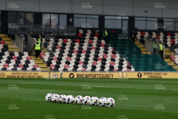 070326 - Newport County v Colchester United - Sky Bet League 2 - General view of the pitch at Rodney Parade 