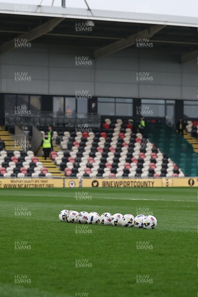 070326 - Newport County v Colchester United - Sky Bet League 2 - General view of the pitch at Rodney Parade 