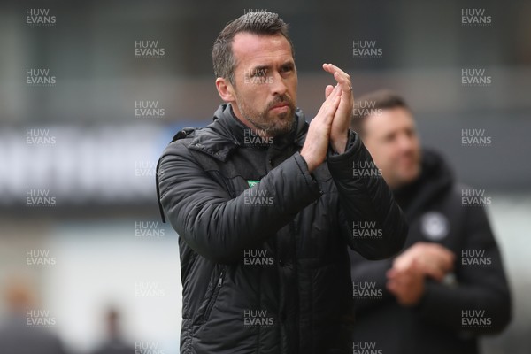 070326 - Newport County v Colchester United - Sky Bet League 2 - Newport County Manager Christian Fuchs