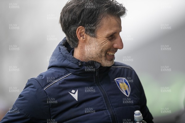 070326 - Newport County v Colchester United - Sky Bet League 2 - Colchester United Manager Danny Cowley