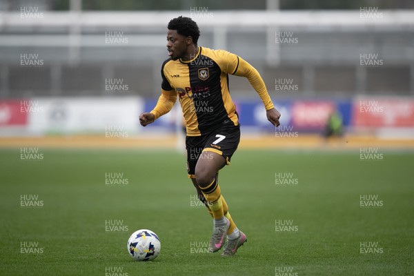 070326 - Newport County v Colchester United - Sky Bet League 2 - Bobby Kamwa of Newport County runs at goal