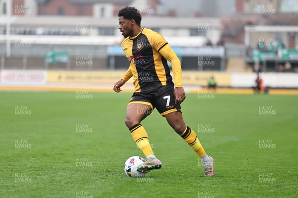 070326 - Newport County v Colchester United - Sky Bet League 2 - Bobby Kamwa of Newport County