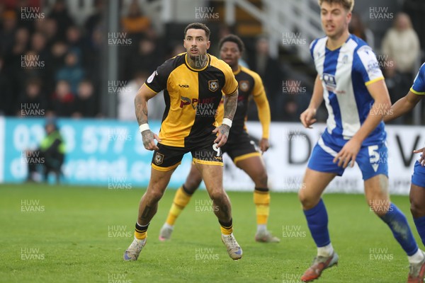 070326 - Newport County v Colchester United - Sky Bet League 2 - Courtney Baker-Richardson of Newport County