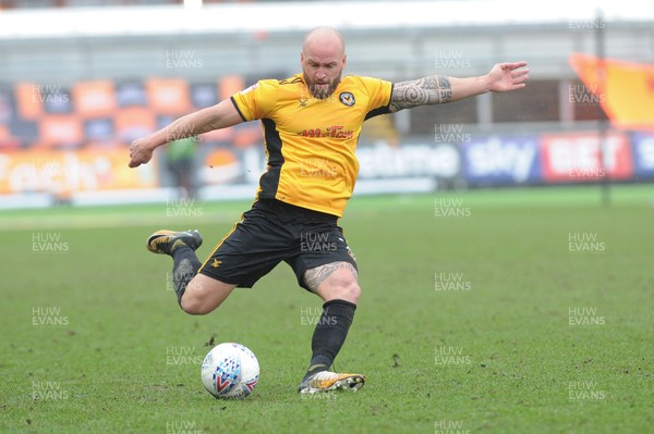 300318 - Newport County v Coventry City - Sky Bet League 2 -  David Pipe of Newport County