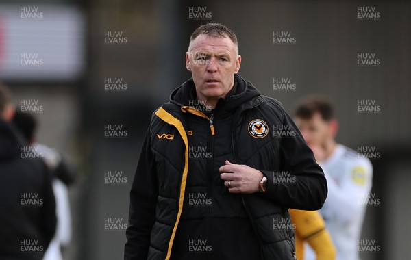010424 - Newport County v Crawley Town, EFL Sky Bet League 2 - Newport County manager Graham Coughlan at the end of the match