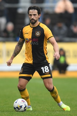 030426 - Newport County v Crawley Town - Sky Bet League 2 - Liam Shepard of Newport County