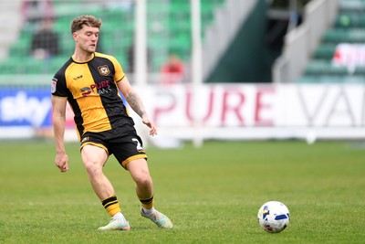 030426 - Newport County v Crawley Town - Sky Bet League 2 - Cameron Evans of Newport County