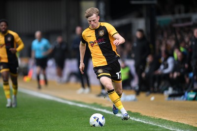 030426 - Newport County v Crawley Town - Sky Bet League 2 - Tom Davies of Newport County