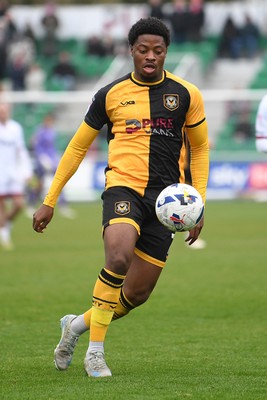 030426 - Newport County v Crawley Town - Sky Bet League 2 - Bobby Kamwa of Newport County