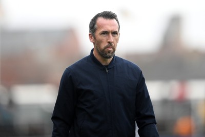 030426 - Newport County v Crawley Town - Sky Bet League 2 - Newport County Head Coach, Christian Fuchs